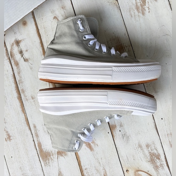 CONVERSE Women's Chuck Taylor All Star Move Hi Platform Sneakers sage 7.5 NWOT - Picture 14 of 16
